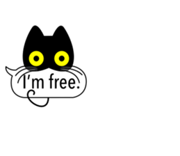 black-cat. sticker #14713744