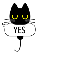 black-cat. sticker #14713748