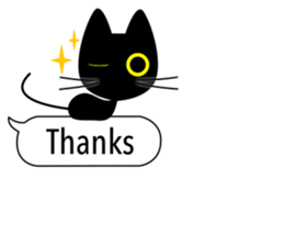 black-cat. sticker #14713749