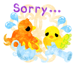 Mysterious little birds sticker #14714194