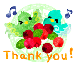 Mysterious little birds sticker #14714195