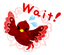 Mysterious little birds sticker #14714197