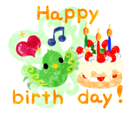 Mysterious little birds sticker #14714200