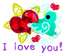 Mysterious little birds sticker #14714201