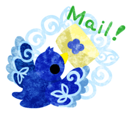 Mysterious little birds sticker #14714202