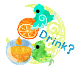 Mysterious little birds sticker #14714212