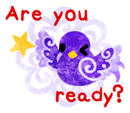 Mysterious little birds sticker #14714217