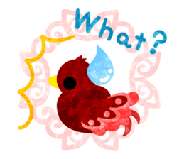 Mysterious little birds sticker #14714218