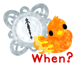 Mysterious little birds sticker #14714219