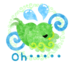 Mysterious little birds sticker #14714221