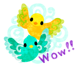 Mysterious little birds sticker #14714227