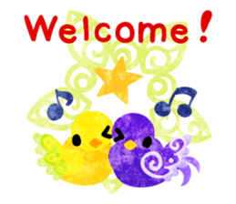 Mysterious little birds sticker #14714228