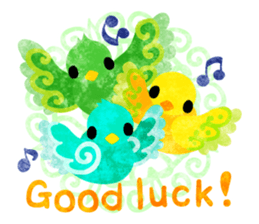 Mysterious little birds sticker #14714229