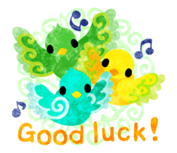 Mysterious little birds sticker #14714229