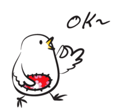 Little chick chick sticker #14714686