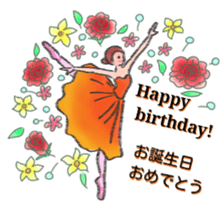 Bilingual ballet sticker sticker #14715297