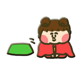 hannari kimono joshi sticker #14715476