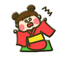 hannari kimono joshi sticker #14715480