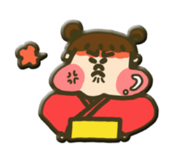 hannari kimono joshi sticker #14715483