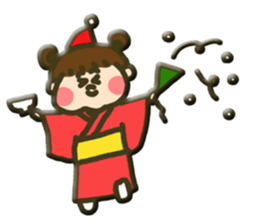 hannari kimono joshi sticker #14715484