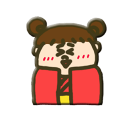 hannari kimono joshi sticker #14715485