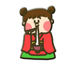 hannari kimono joshi sticker #14715486