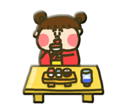 hannari kimono joshi sticker #14715489