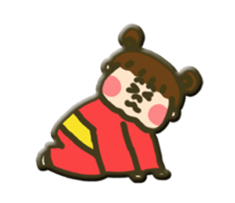 hannari kimono joshi sticker #14715490