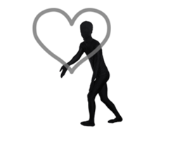 A moving stylish man sticker #14715963