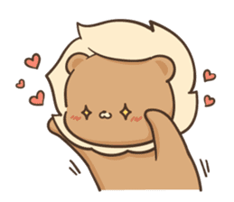 Lion and Kitty, adorable couple Ver3. sticker #14716076
