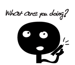 black talk sticker #14716280