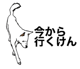 White HAKATA Dog sticker #14717126