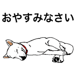 White HAKATA Dog sticker #14717130