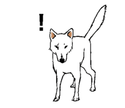 White HAKATA Dog sticker #14717139