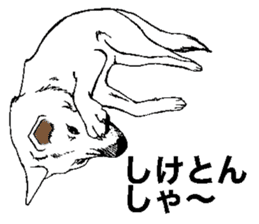 White HAKATA Dog sticker #14717149