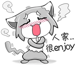 Gray Cat's Happy Diary sticker #14717455