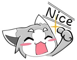 Gray Cat's Happy Diary sticker #14717466