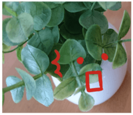 Plants and facial expressions sticker #14717602