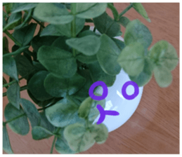 Plants and facial expressions sticker #14717610