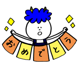 Blue Orge of The Brusque Attitude 2 sticker #14718212