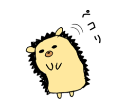 hedgehog sticker by MANMARU-DO sticker #14718568