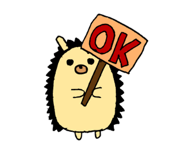 hedgehog sticker by MANMARU-DO sticker #14718569