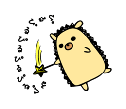 hedgehog sticker by MANMARU-DO sticker #14718575