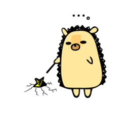 hedgehog sticker by MANMARU-DO sticker #14718577