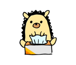 hedgehog sticker by MANMARU-DO sticker #14718578