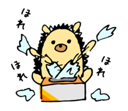 hedgehog sticker by MANMARU-DO sticker #14718580