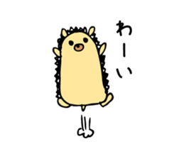 hedgehog sticker by MANMARU-DO sticker #14718584