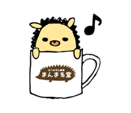 hedgehog sticker by MANMARU-DO sticker #14718586