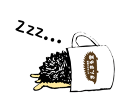 hedgehog sticker by MANMARU-DO sticker #14718587