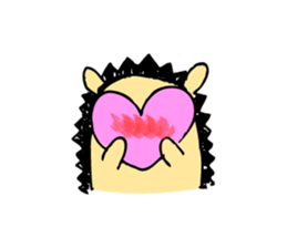 hedgehog sticker by MANMARU-DO sticker #14718595